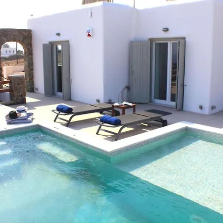 Luxury White W Private Pool In Mikonos فيلة