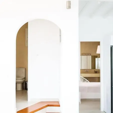 فيلة Luxury White W Private Pool In Mikonos كالافاتيس